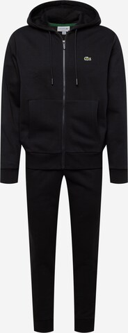 Lacoste Sport Tracksuit in Black: front