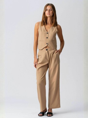 TEESHOPPEN Kamizelka ' Natalie ' w kolorze brązowy: przód