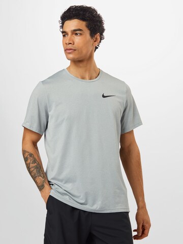 NIKE - Camisa funcionais 'Pro' em cinzento: frente