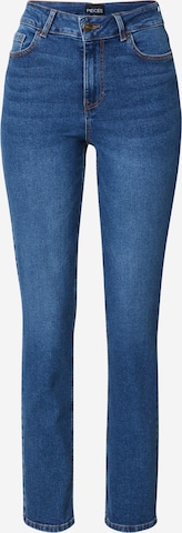 PIECES Regular Jeans 'Luna' in Blue: front