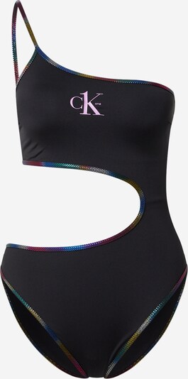 Calvin Klein Swimwear Badedrakt 'Pride' i himmelblå / sitron / pastell-lilla / svart / hvit, Produktvisning