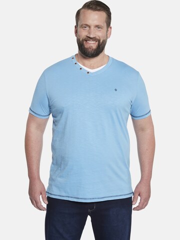 Charles Colby T-Shirt 'Earl Kendrayk' in Blau: Vorderseite