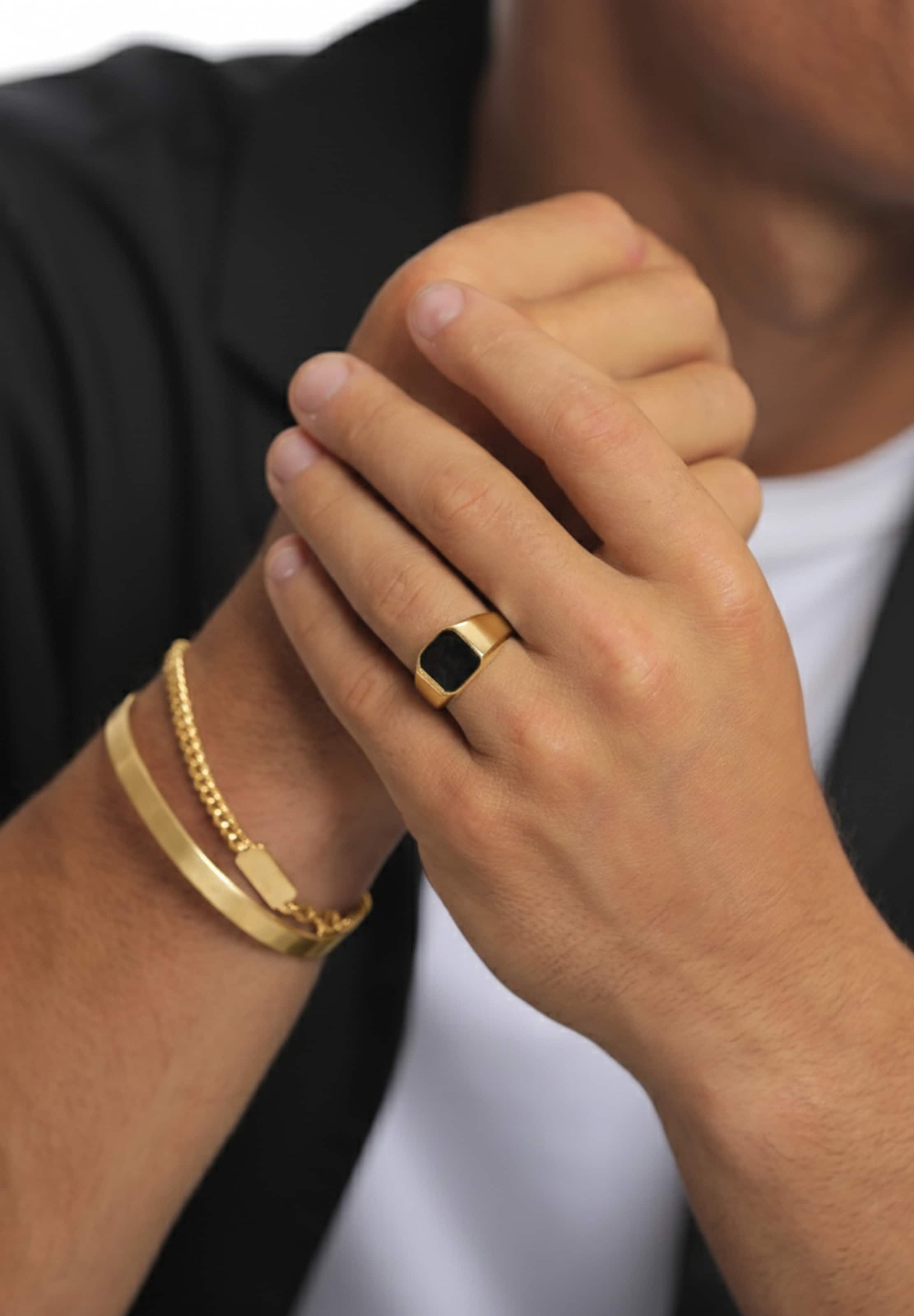 KUZZOI Siegelring in Gold: Vorderseite