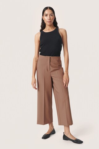 SOAKED IN LUXURY Wide Leg Hose 'Corinne' in Beige