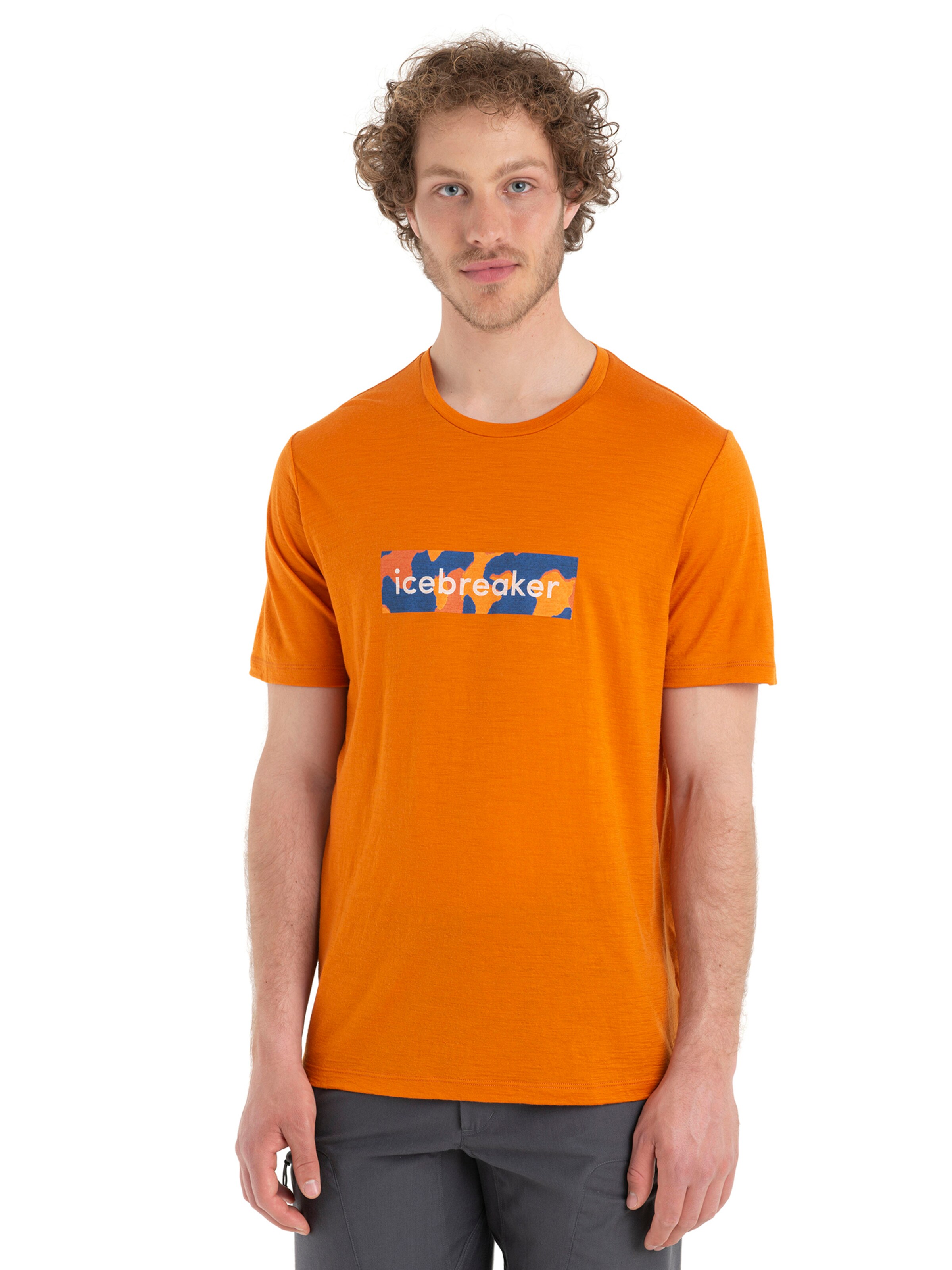 ICEBREAKERTehnička sportska majica 'Natural' - narančasta boja: prednji dio