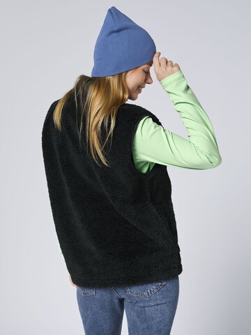 CHIEMSEE Vest ' aus kuscheligem Sherpa-Fleece ' in Black