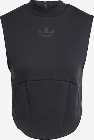 ADIDAS ORIGINALS - Top en negro: frente