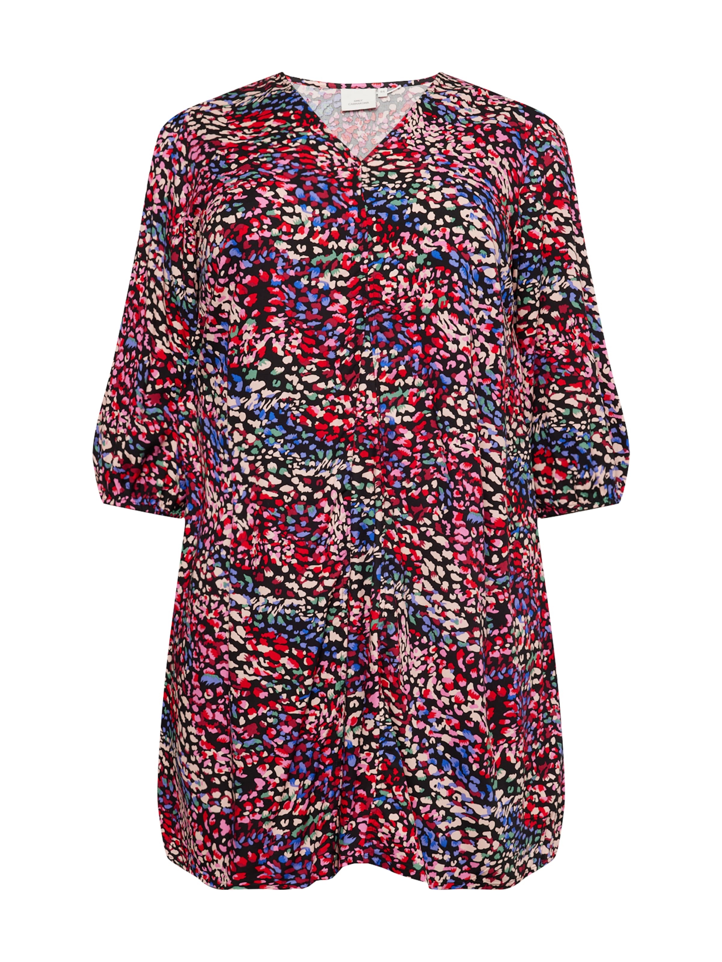 ONLY Carmakoma Jurk 'DEFINA' in Zwart: voorkant