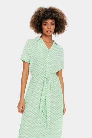 SAINT TROPEZ - Vestido 'Blanca' em verde: frente