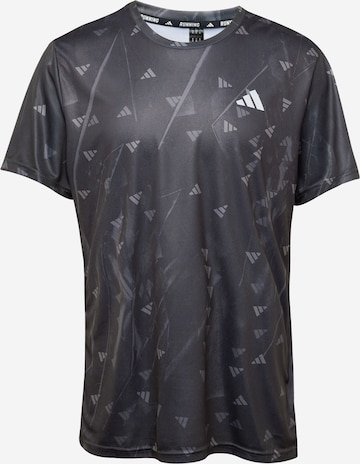 T-Shirt fonctionnel 'RUN IT' ADIDAS PERFORMANCE en noir : devant