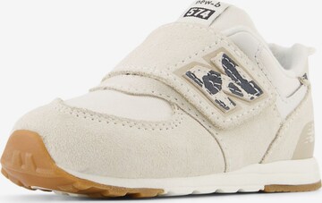 Baskets '574' new balance en beige : devant