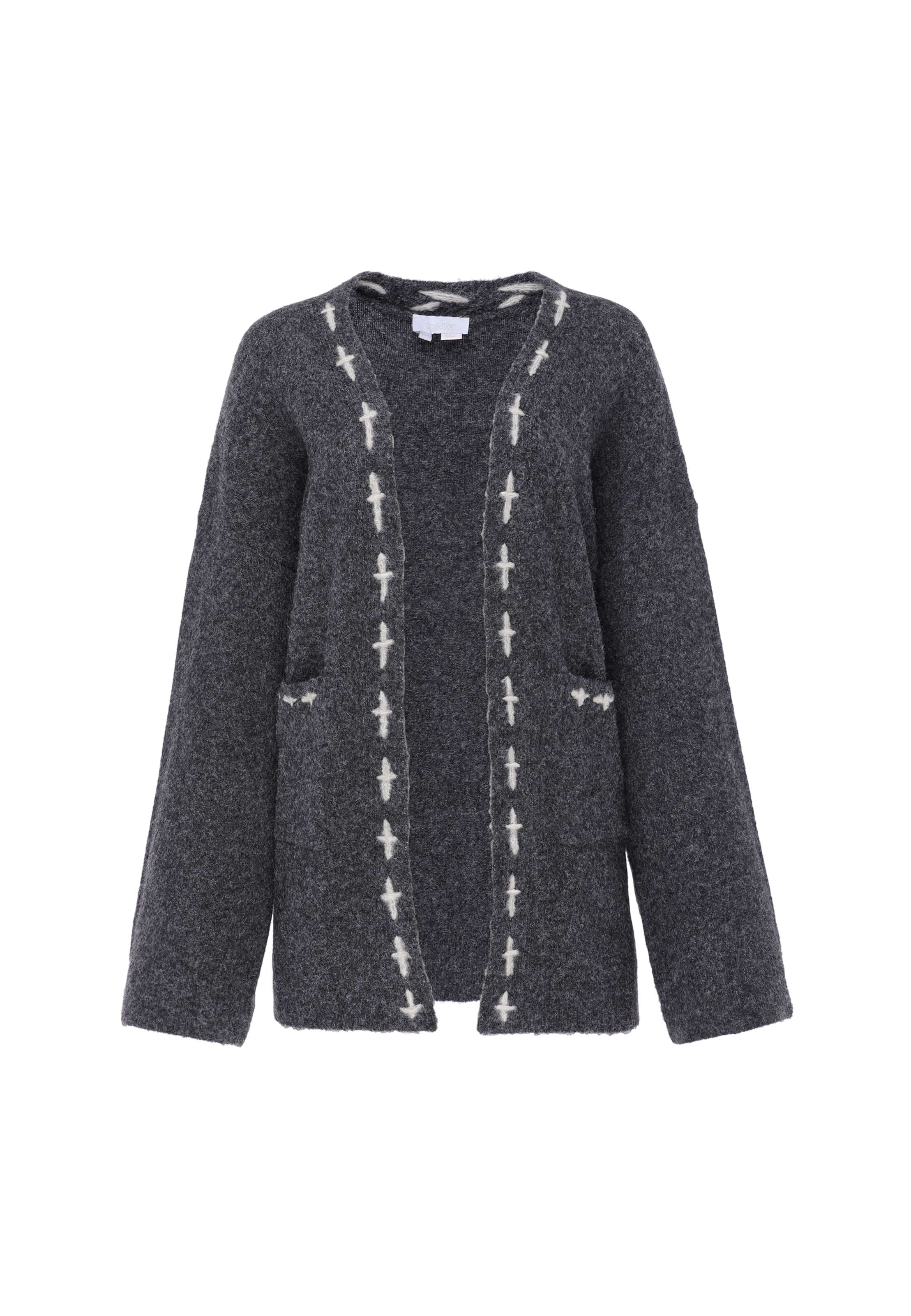 usha WHITE LABEL - Cárdigan en gris: frente