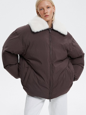 Estro Between-season jacket '11332' in Brown: front