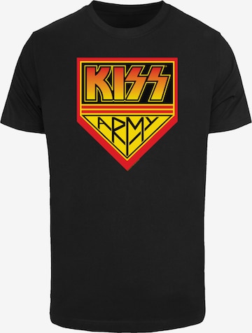 T-Shirt 'Kiss Army' F4NT4STIC en noir : devant
