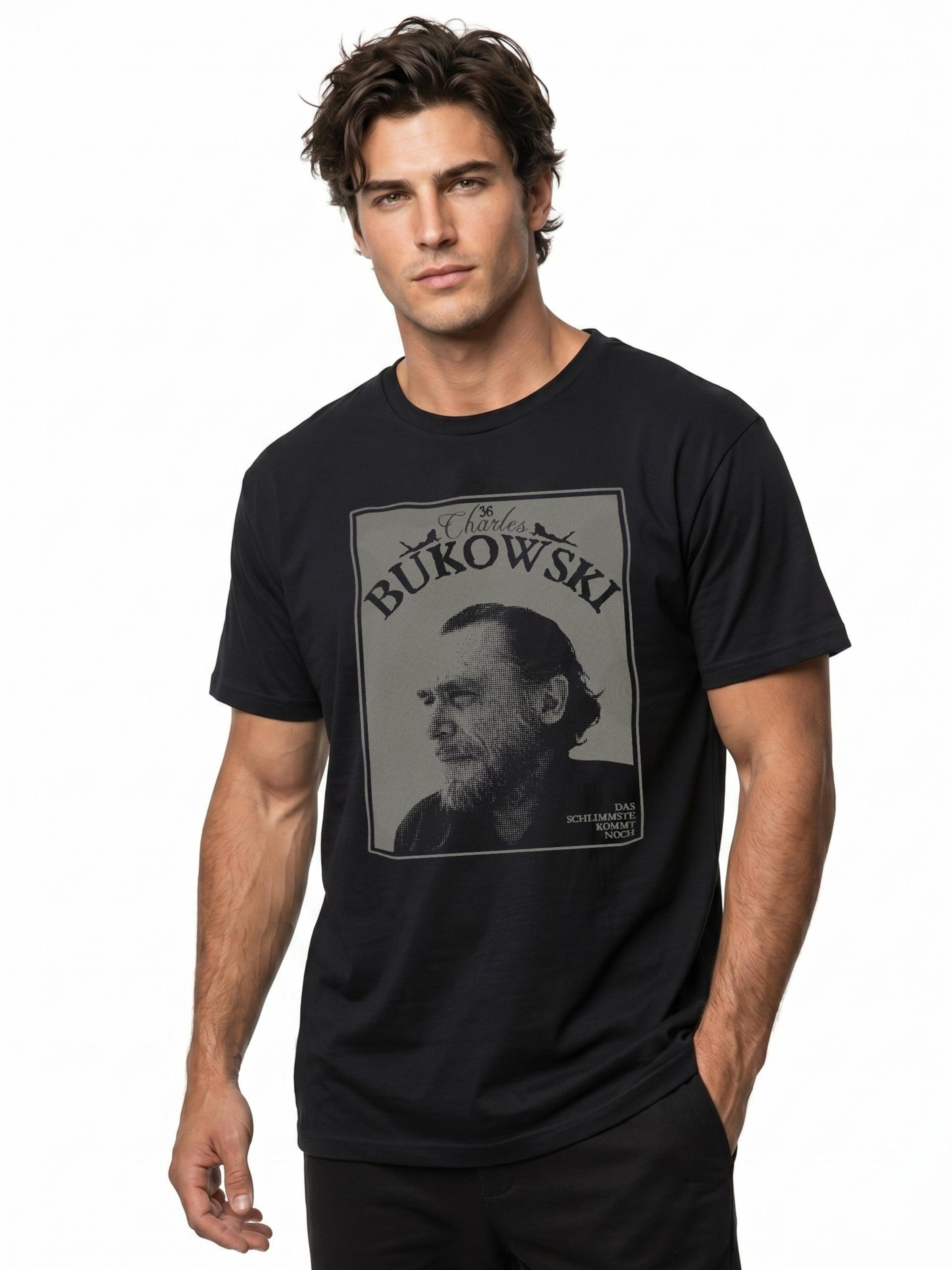 MAKAYA Shirt 'Das Schlimmste' in Black