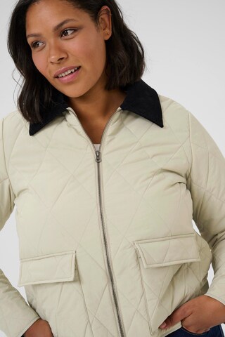 KAFFE CURVE Between-season jacket 'Nelli ' in Beige
