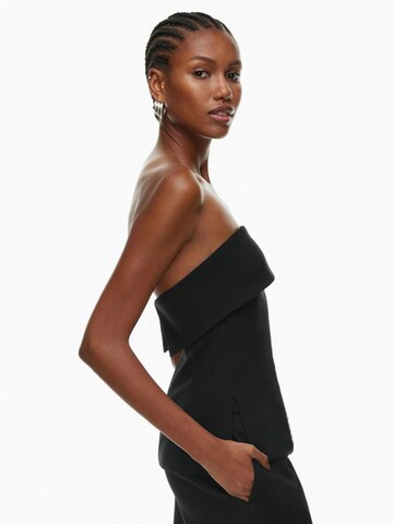 KoJooin Top 'Damen figurbetontes Sommer-Corsagen-Top in Uni,ärmellos mit Rücken,Bustier-Oberteil für Sommer' w kolorze czarny
