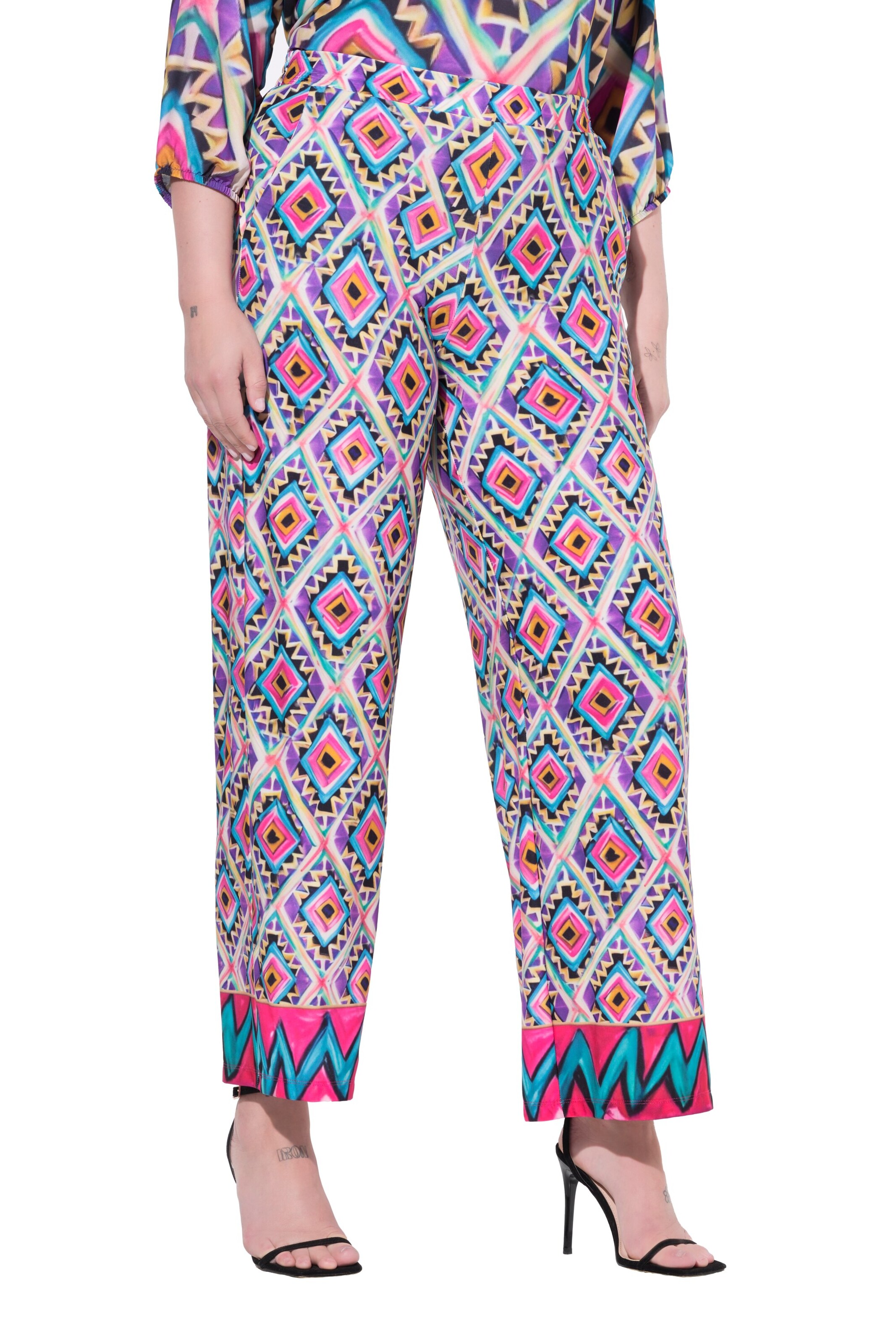 Regular Pantalon MIAMODA en violet : devant