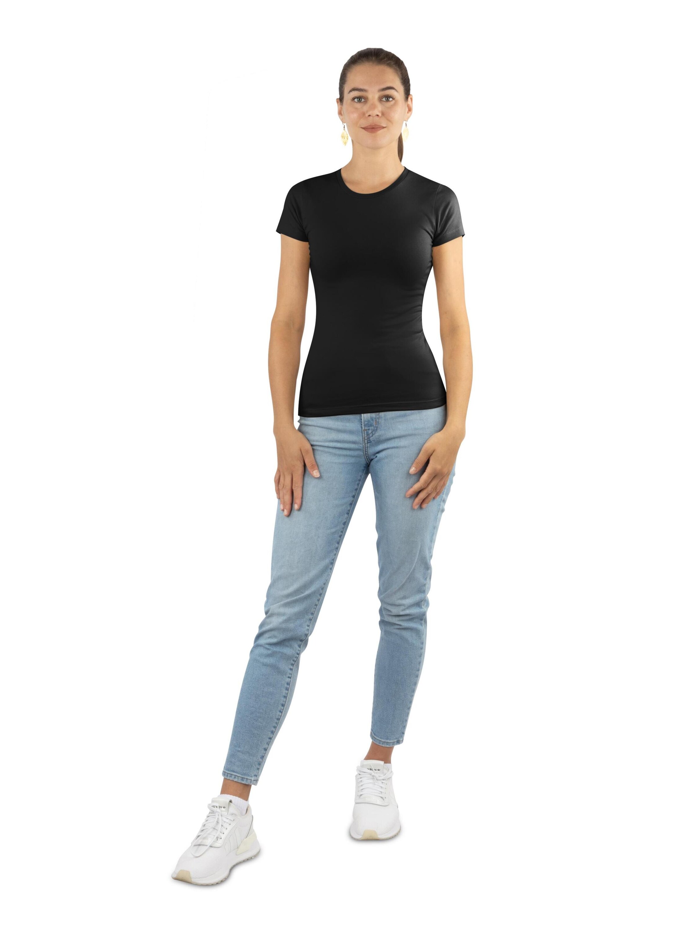 Janice Shirt 'Nice' in Zwart