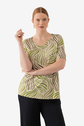 Ulla Popken Shirt in Beige: voorkant