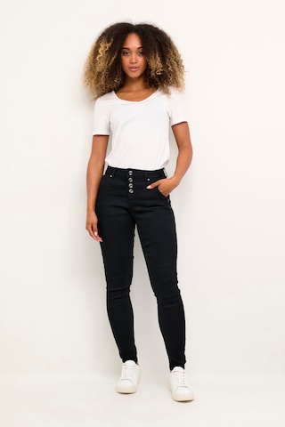 Coupe slim Jean 'Sandy' Cream en noir