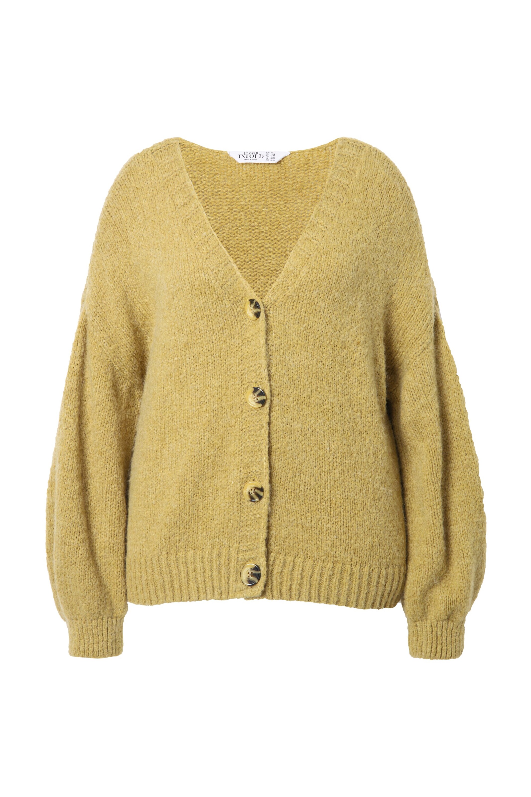 Studio Untold Strickjacke in Grün: Vorderseite