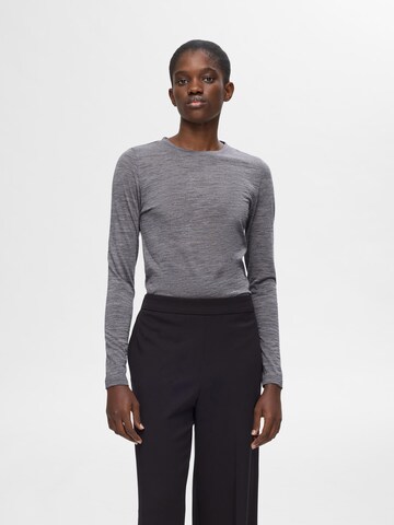SELECTED FEMME Shirt in Grey: front