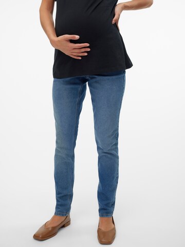 MAMALICIOUS Skinny Jeans 'MLoslo'' in Blauw: voorkant