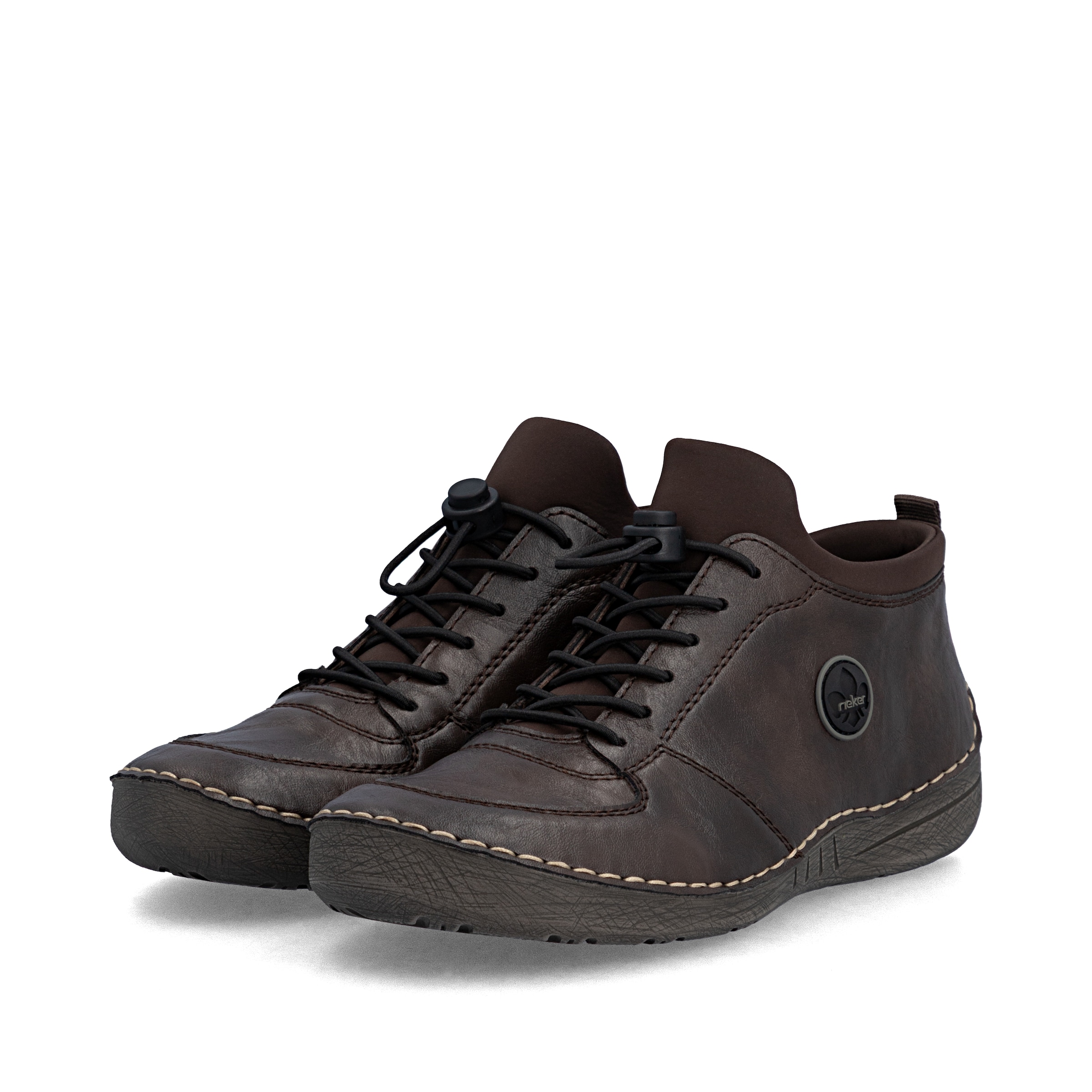 Bottines à lacets Rieker en marron