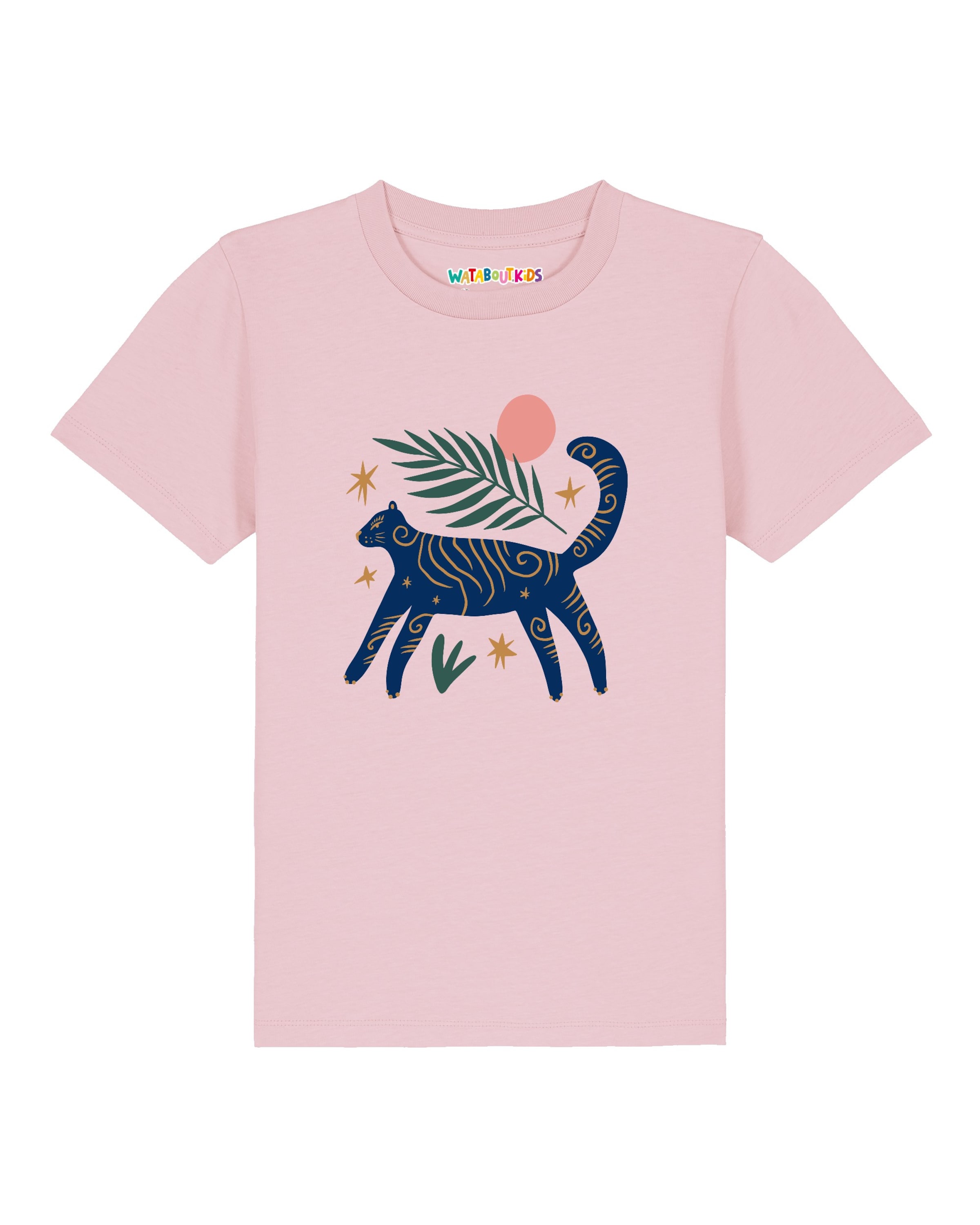 T-Shirt 'Love and flex' watabout.kids en rose : devant