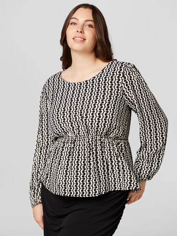 Guido Maria Kretschmer Curvy - Blusa 'Carmina' en negro: frente