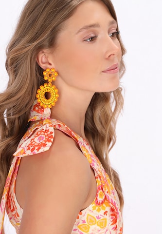 Robe d’été 'Festival' IZIA en orange