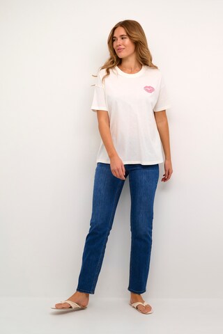 Kaffe T-Shirt 'Afie' in Weiß