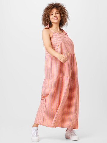 Noisy May Curve Summer Dress 'CILLE' in Pink