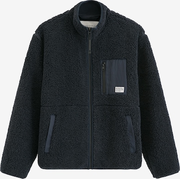 Marc O'Polo DENIM Fleece jas in Blauw: voorkant