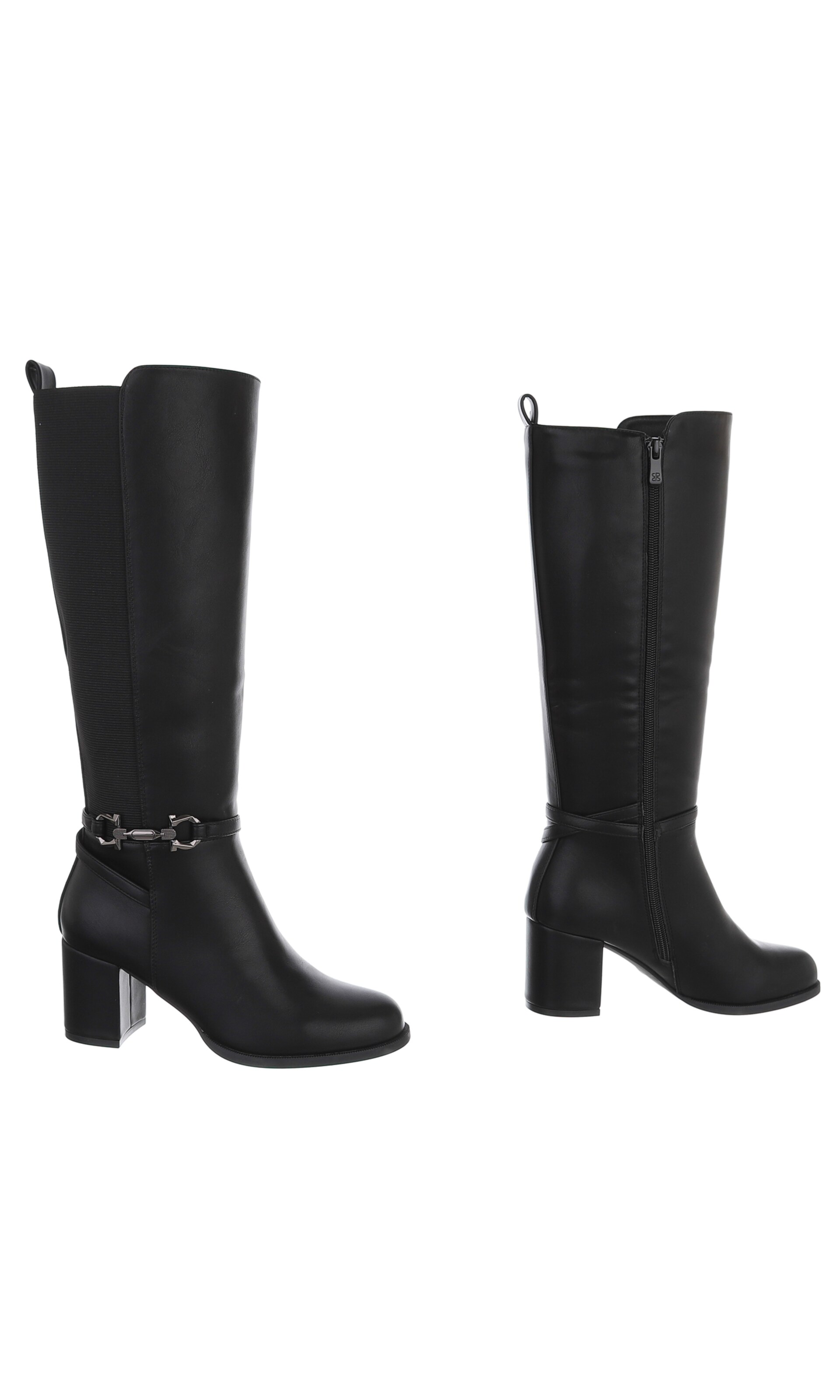 Ital-Design Stiefel in Schwarz