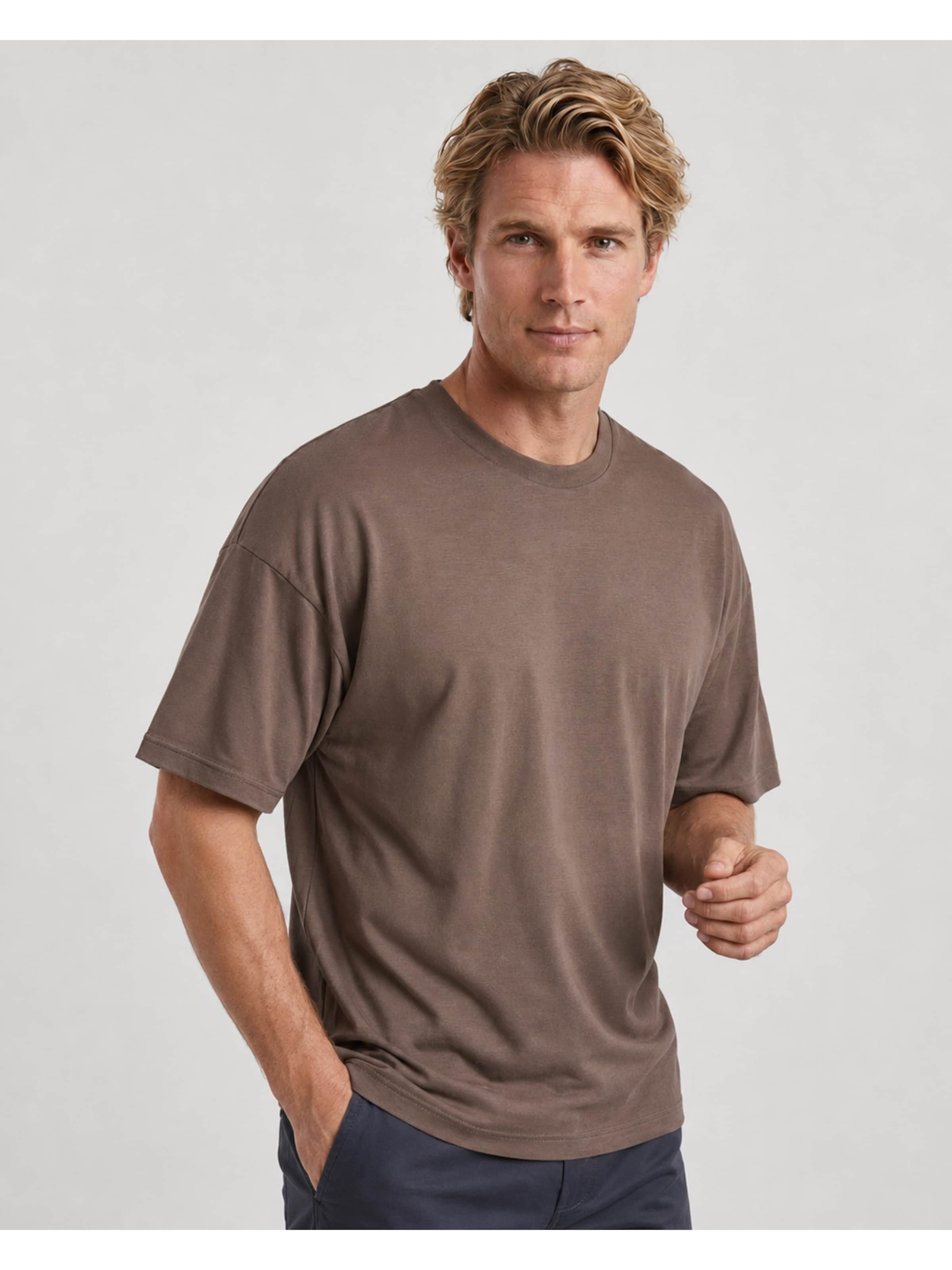 T-Shirt 'Venice' alan red en gris