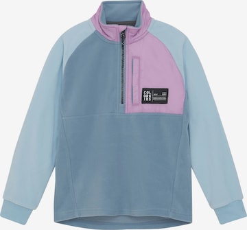 COLOR KIDS Fleece jas in Blauw: voorkant