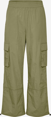 Pantalon cargo Kaffe en vert : devant