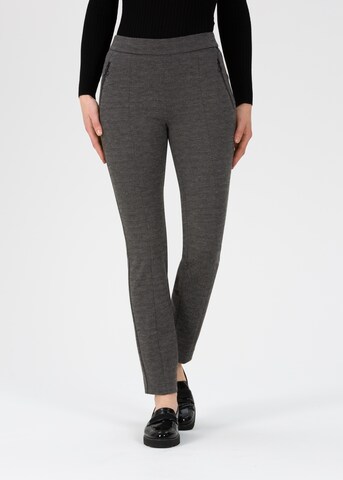 STEHMANN Slim fit Pants in Grey: front