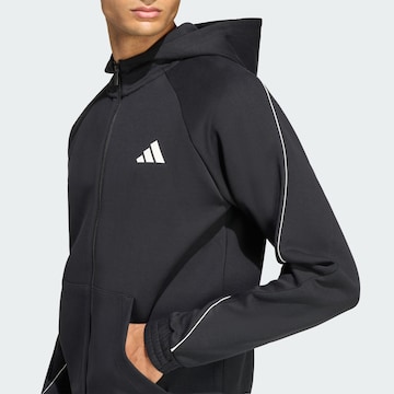 ADIDAS SPORTSWEAR Αθλητική ζακέτα φούτερ 'Stadium' σε μαύρο