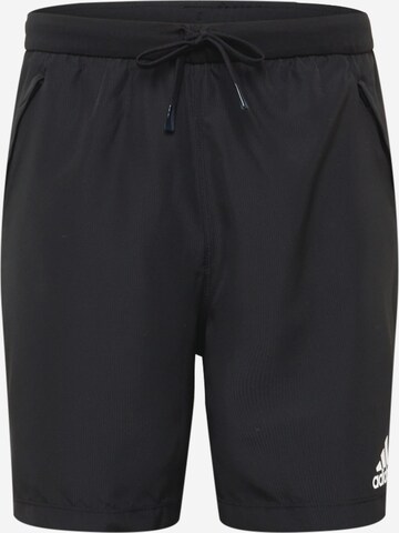 ADIDAS SPORTSWEAR Workout Pants in Black: front