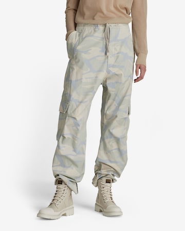 Loosefit Pantalon cargo G-Star RAW en beige : devant