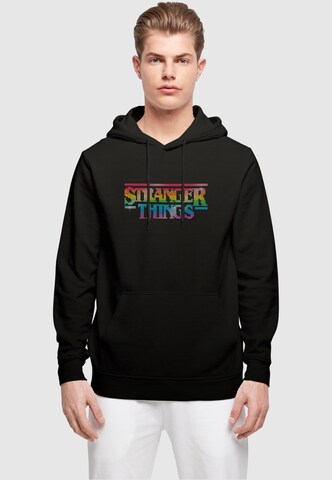 ABSOLUTE CULT Sweatshirt 'Stranger Things' in Zwart: voorkant