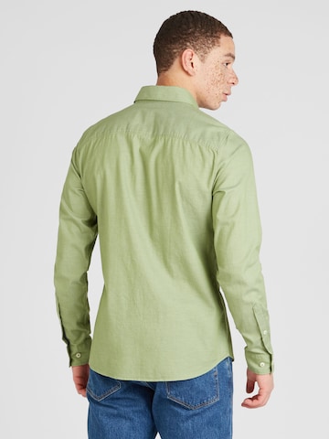 s.Oliver - Slim Fit Camisa em verde