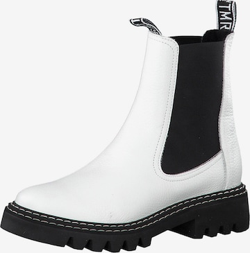 TAMARIS - Botas Chelsea en blanco: frente