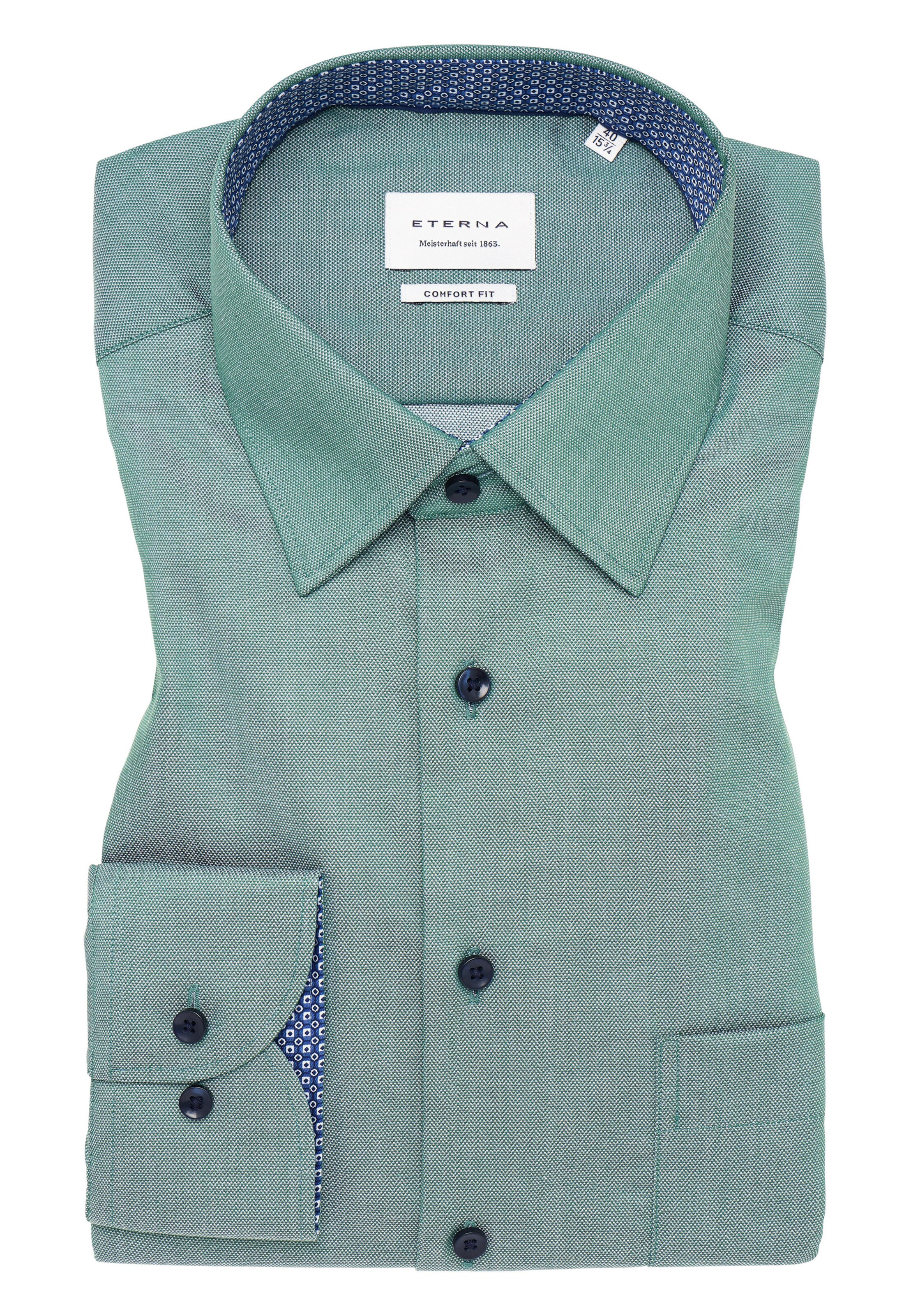 ETERNA Comfort Fit Hemd in Grün