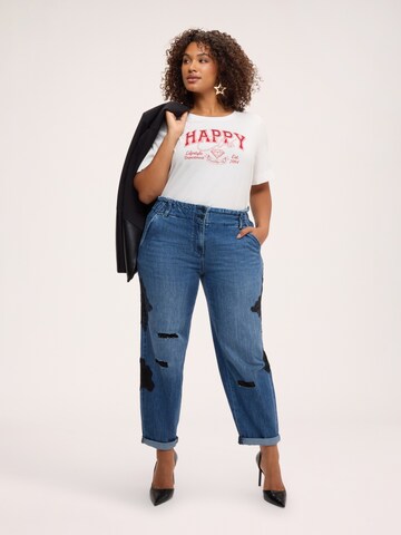T-shirt Fiorella Rubino en blanc