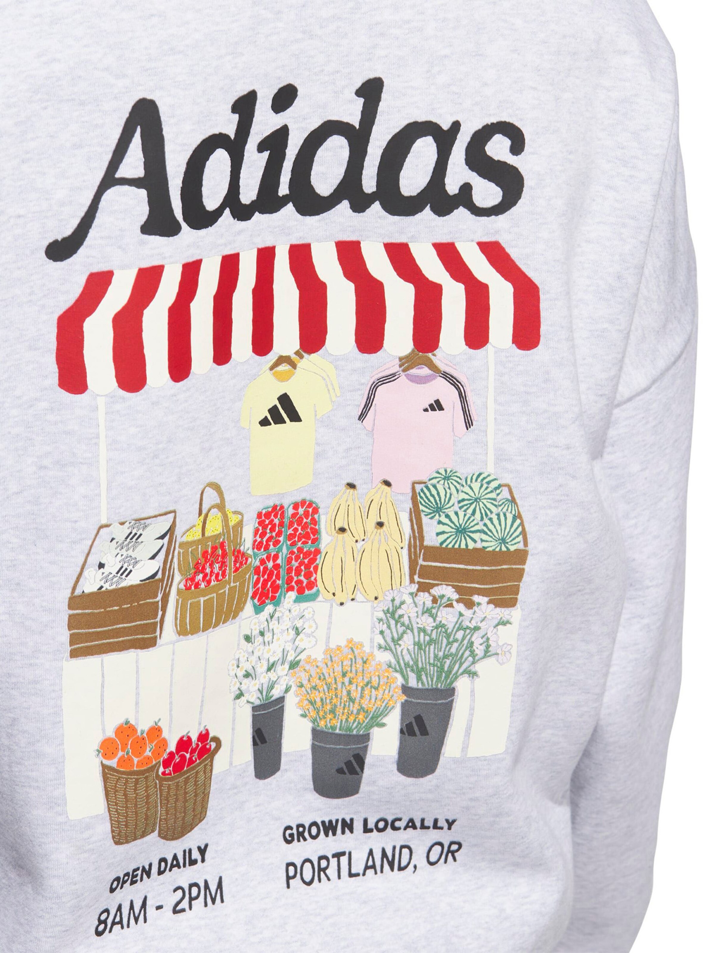 ADIDAS SPORTSWEAR - Sweatshirt de desporto 'Farmmkt' em cinzento