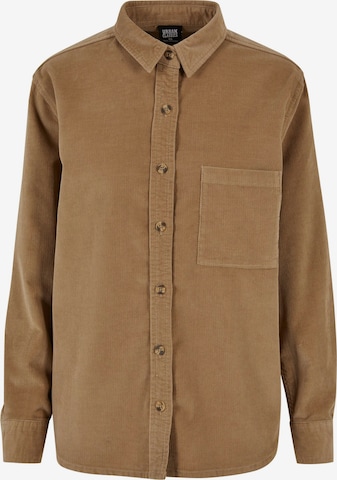 Camicia da donna di Urban Classics in beige: frontale